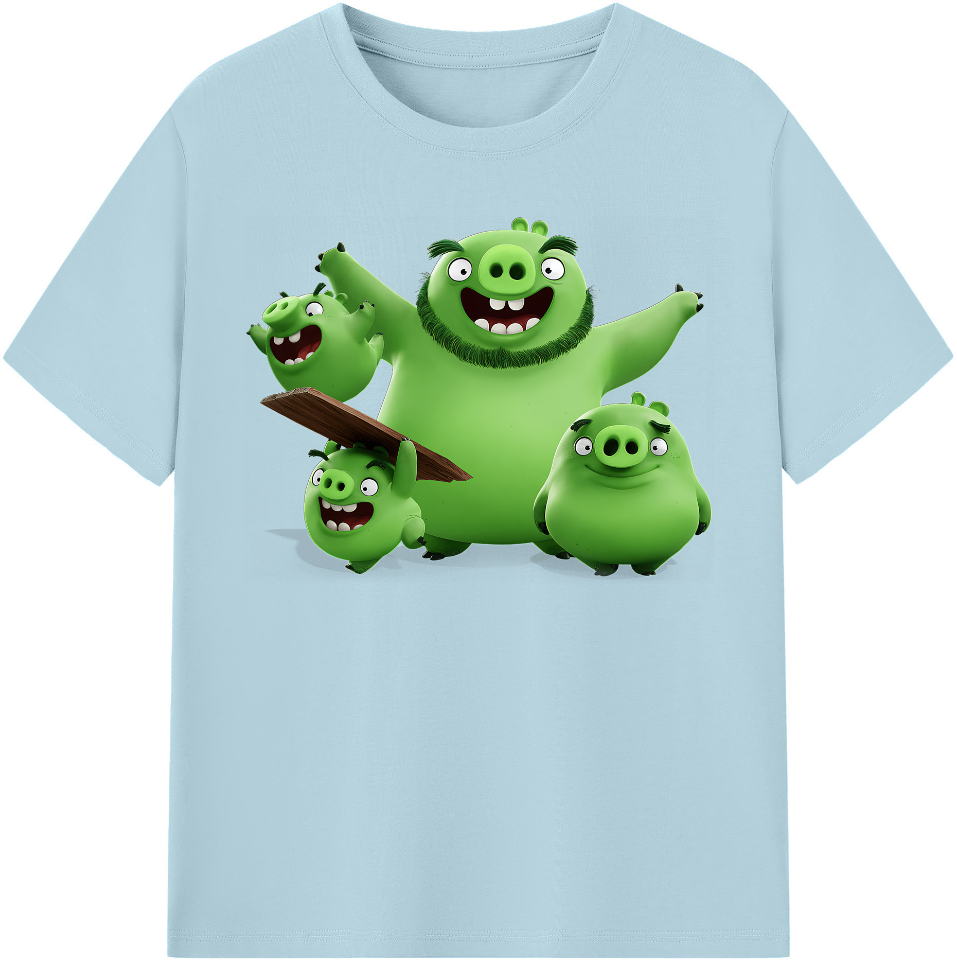 （画像用） Angry Birds アングリーバード 綿100％半袖Tシャツ（フロントプリント）